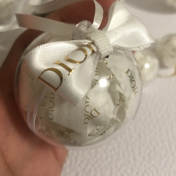 Dior Christmas Ornaments - Set of 10 mixed sizes plastic ornaments - Picture 4 of 6